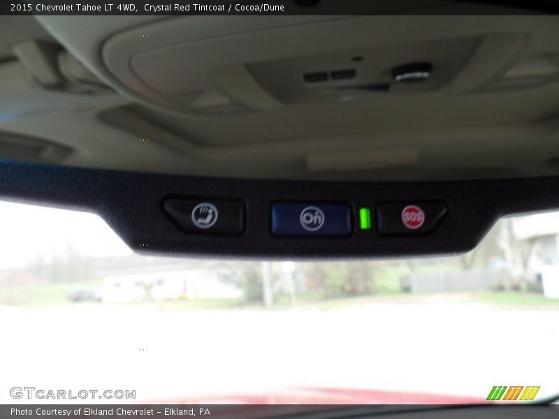Crystal Red Tintcoat / Cocoa/Dune 2015 Chevrolet Tahoe LT 4WD