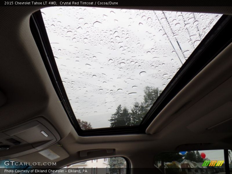 Crystal Red Tintcoat / Cocoa/Dune 2015 Chevrolet Tahoe LT 4WD