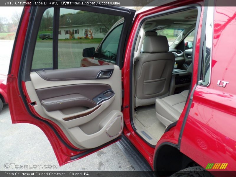 Crystal Red Tintcoat / Cocoa/Dune 2015 Chevrolet Tahoe LT 4WD