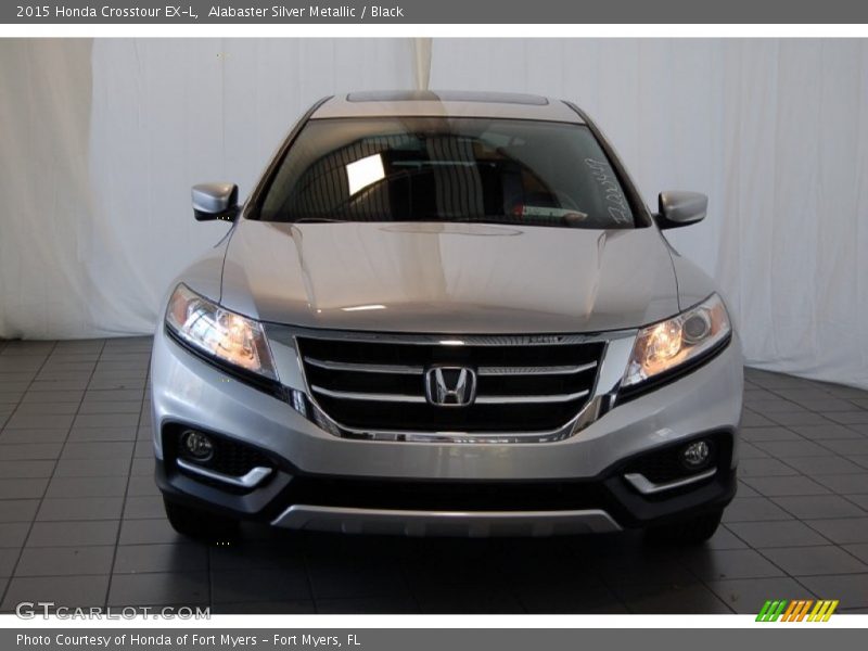 Alabaster Silver Metallic / Black 2015 Honda Crosstour EX-L