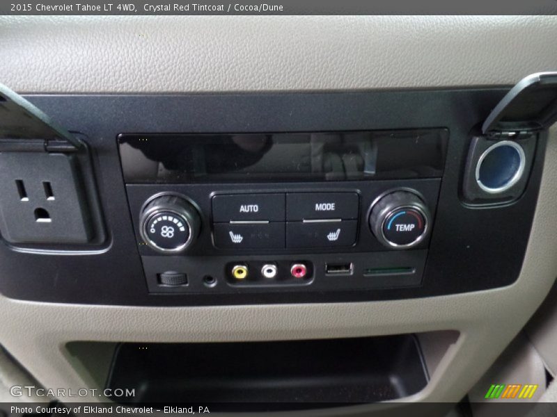 Crystal Red Tintcoat / Cocoa/Dune 2015 Chevrolet Tahoe LT 4WD