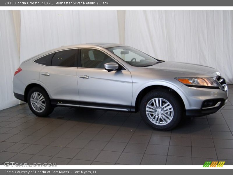 Alabaster Silver Metallic / Black 2015 Honda Crosstour EX-L