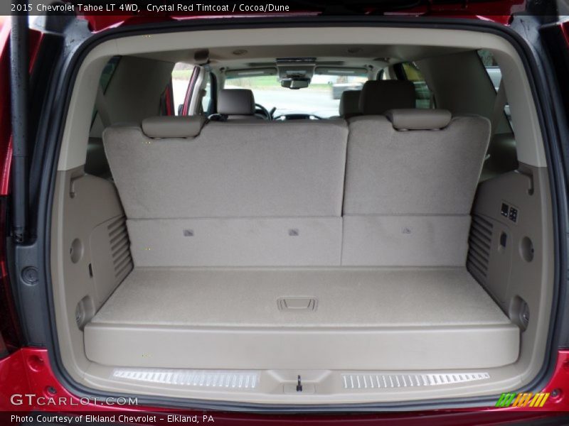 Crystal Red Tintcoat / Cocoa/Dune 2015 Chevrolet Tahoe LT 4WD