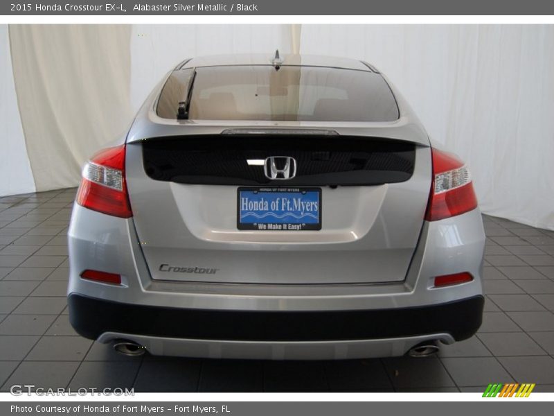 Alabaster Silver Metallic / Black 2015 Honda Crosstour EX-L