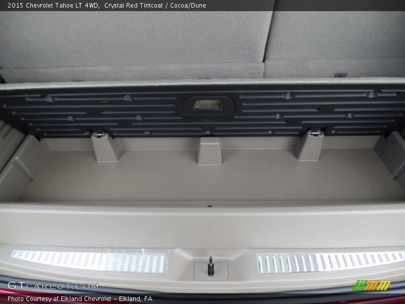 Crystal Red Tintcoat / Cocoa/Dune 2015 Chevrolet Tahoe LT 4WD