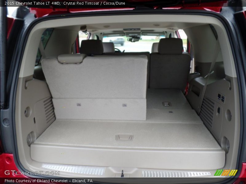 Crystal Red Tintcoat / Cocoa/Dune 2015 Chevrolet Tahoe LT 4WD