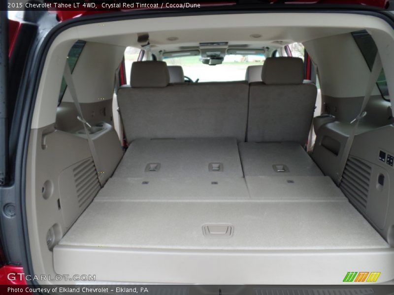Crystal Red Tintcoat / Cocoa/Dune 2015 Chevrolet Tahoe LT 4WD