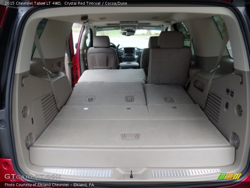 Crystal Red Tintcoat / Cocoa/Dune 2015 Chevrolet Tahoe LT 4WD