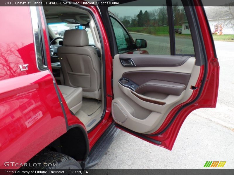 Crystal Red Tintcoat / Cocoa/Dune 2015 Chevrolet Tahoe LT 4WD