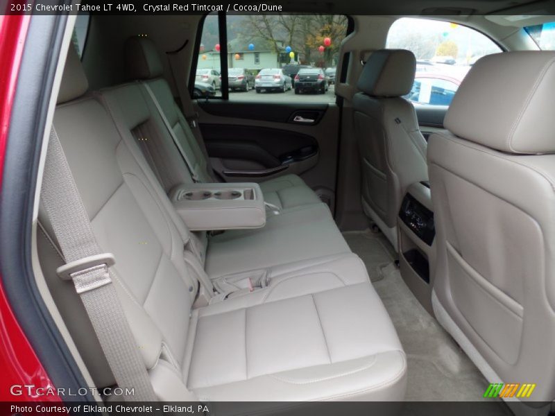 Crystal Red Tintcoat / Cocoa/Dune 2015 Chevrolet Tahoe LT 4WD