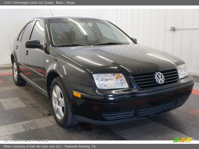 Black / Beige 2003 Volkswagen Jetta GLS Sedan