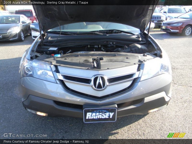 Sterling Gray Metallic / Taupe 2008 Acura MDX Technology
