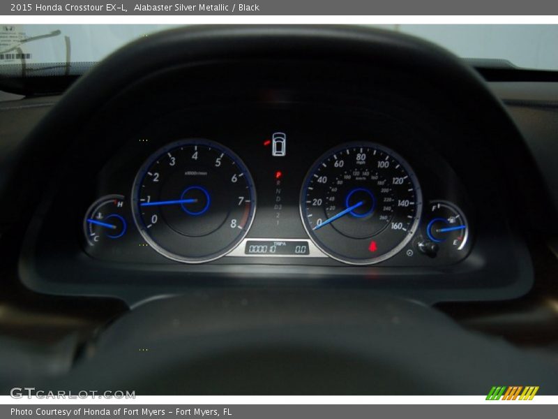 Alabaster Silver Metallic / Black 2015 Honda Crosstour EX-L