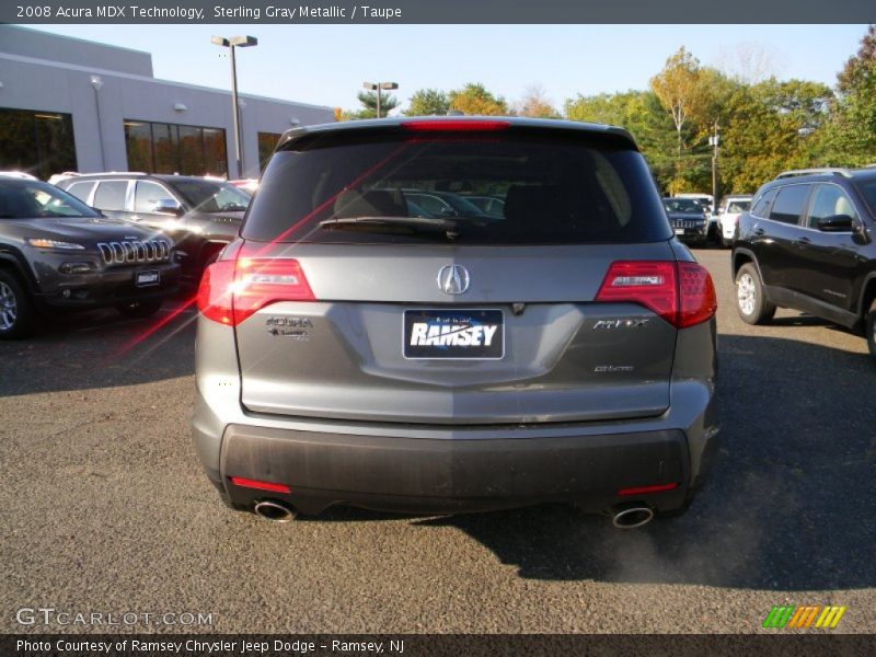 Sterling Gray Metallic / Taupe 2008 Acura MDX Technology