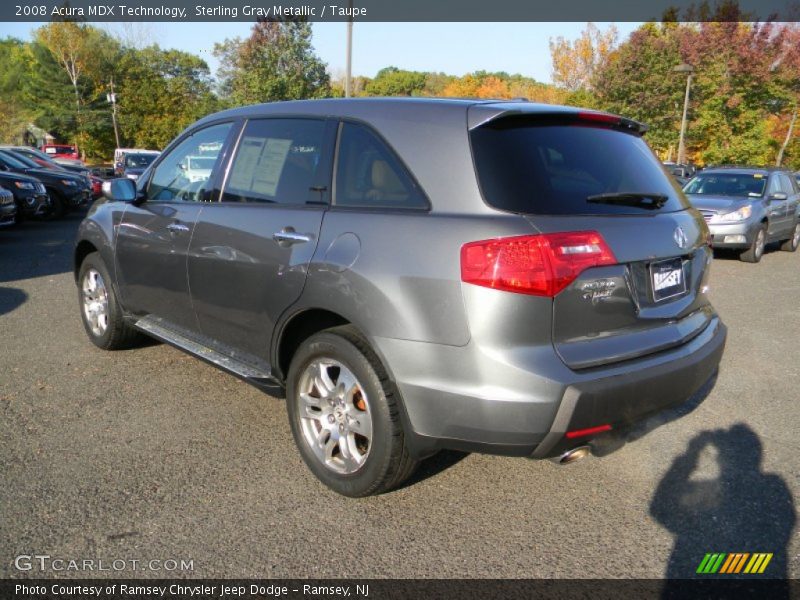 Sterling Gray Metallic / Taupe 2008 Acura MDX Technology