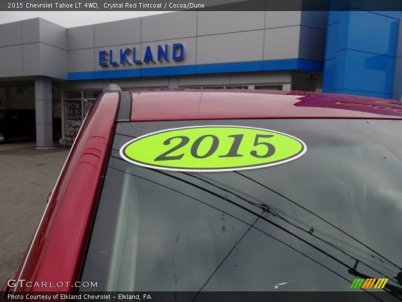 Crystal Red Tintcoat / Cocoa/Dune 2015 Chevrolet Tahoe LT 4WD