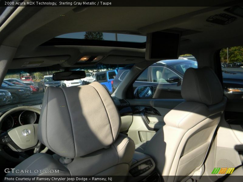 Sterling Gray Metallic / Taupe 2008 Acura MDX Technology