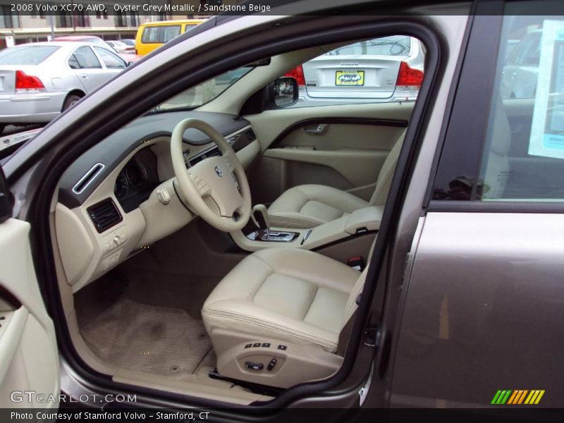 Oyster Grey Metallic / Sandstone Beige 2008 Volvo XC70 AWD