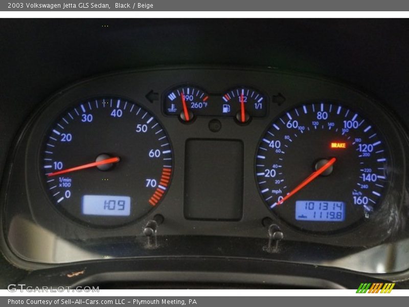Black / Beige 2003 Volkswagen Jetta GLS Sedan