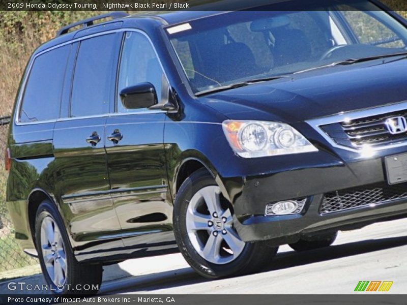 Nighthawk Black Pearl / Black 2009 Honda Odyssey Touring