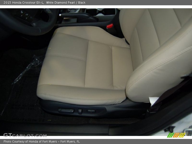 White Diamond Pearl / Black 2015 Honda Crosstour EX-L