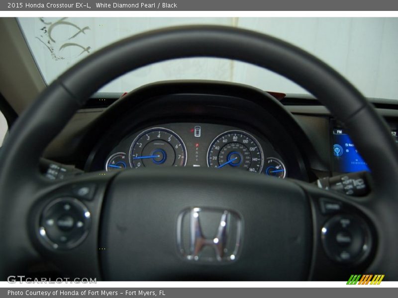 White Diamond Pearl / Black 2015 Honda Crosstour EX-L