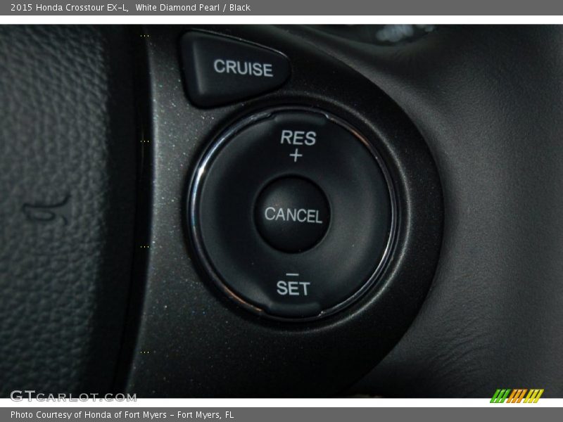 White Diamond Pearl / Black 2015 Honda Crosstour EX-L