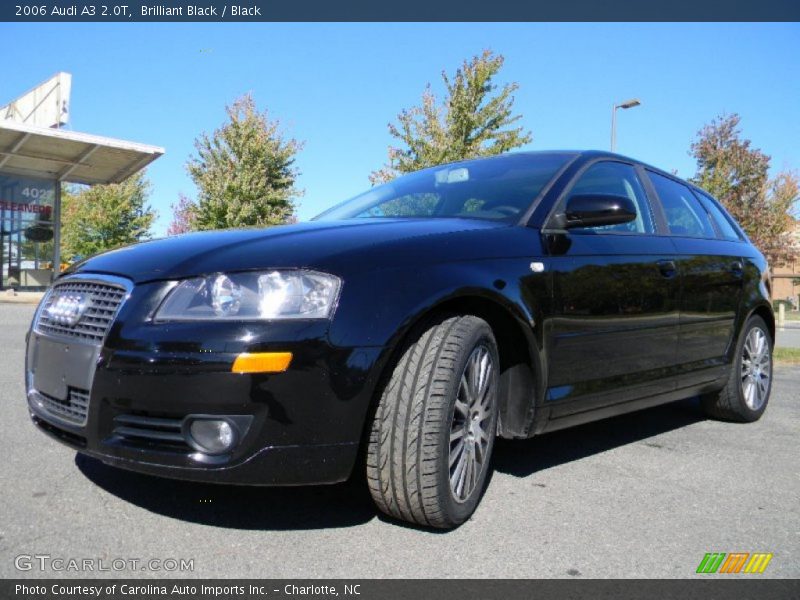 Brilliant Black / Black 2006 Audi A3 2.0T