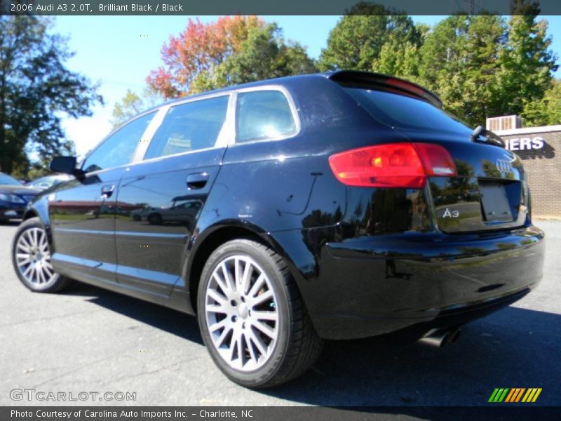 Brilliant Black / Black 2006 Audi A3 2.0T