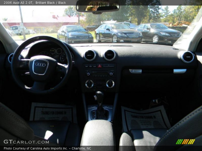 Brilliant Black / Black 2006 Audi A3 2.0T