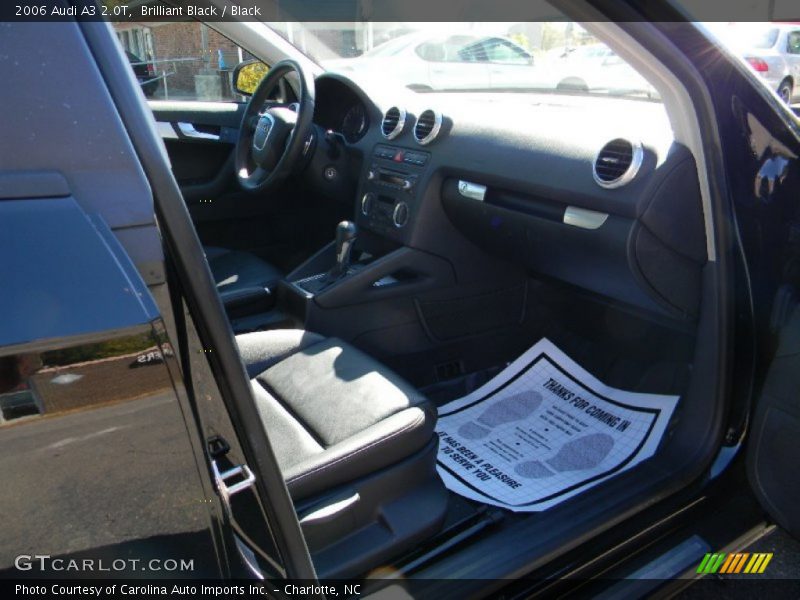 Brilliant Black / Black 2006 Audi A3 2.0T