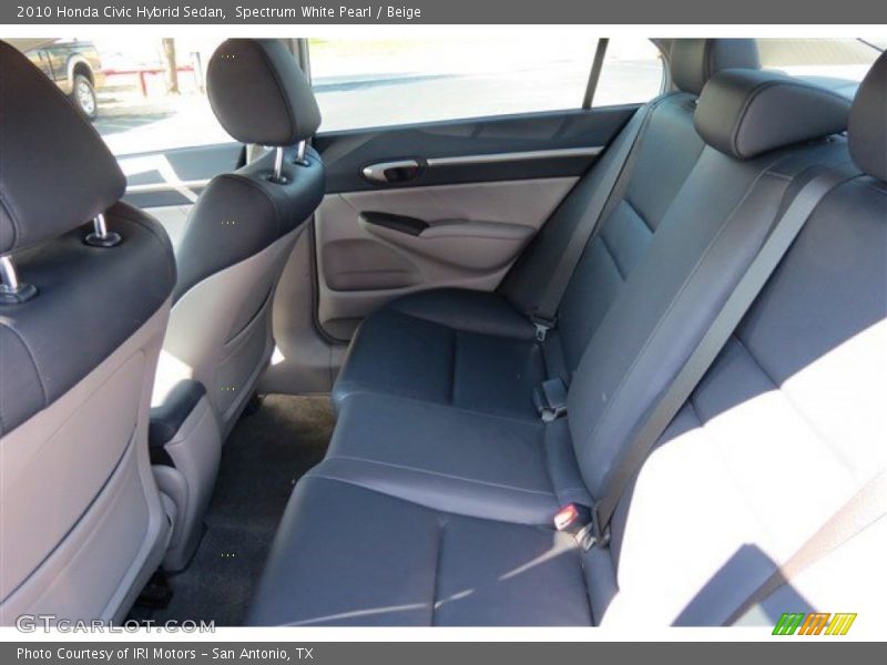 Spectrum White Pearl / Beige 2010 Honda Civic Hybrid Sedan