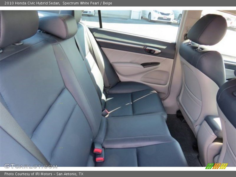 Spectrum White Pearl / Beige 2010 Honda Civic Hybrid Sedan