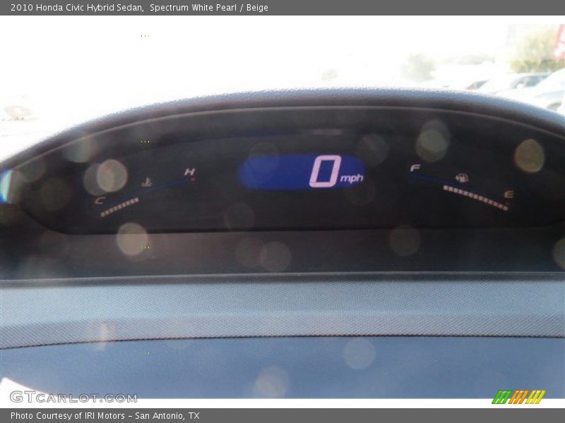 Spectrum White Pearl / Beige 2010 Honda Civic Hybrid Sedan