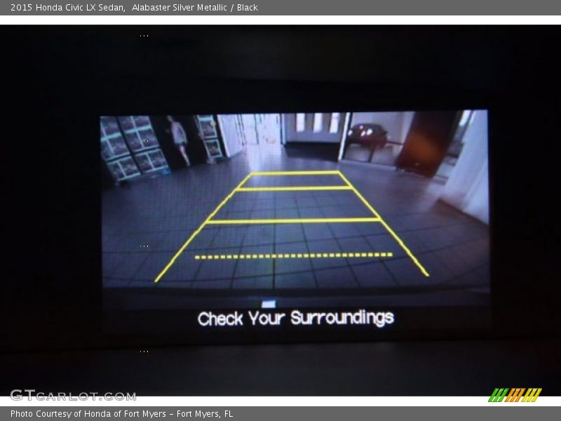 Alabaster Silver Metallic / Black 2015 Honda Civic LX Sedan