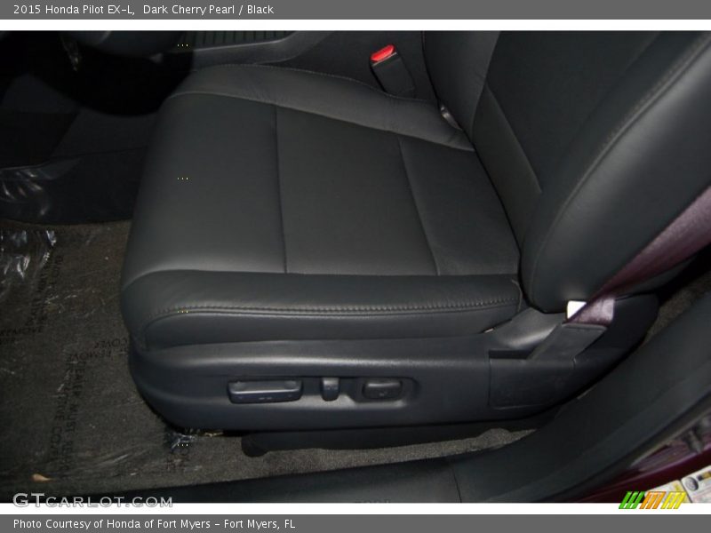 Dark Cherry Pearl / Black 2015 Honda Pilot EX-L