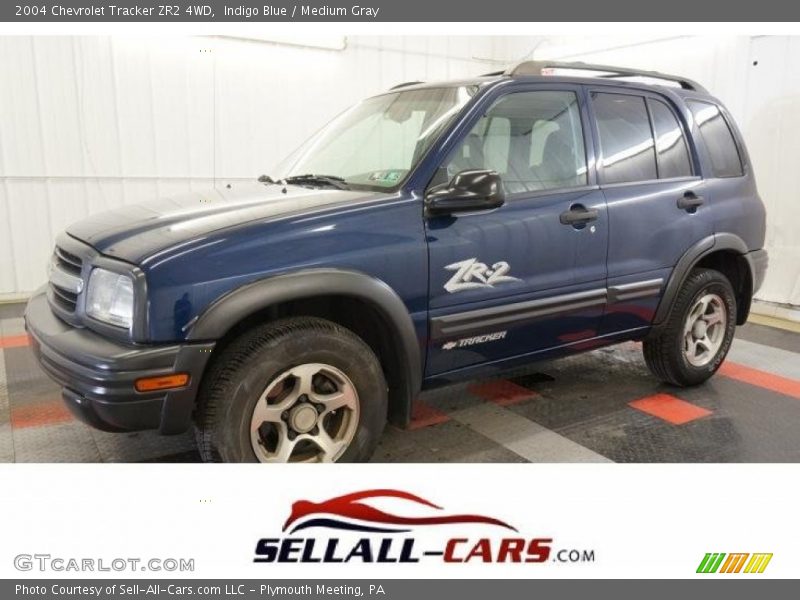 Indigo Blue / Medium Gray 2004 Chevrolet Tracker ZR2 4WD