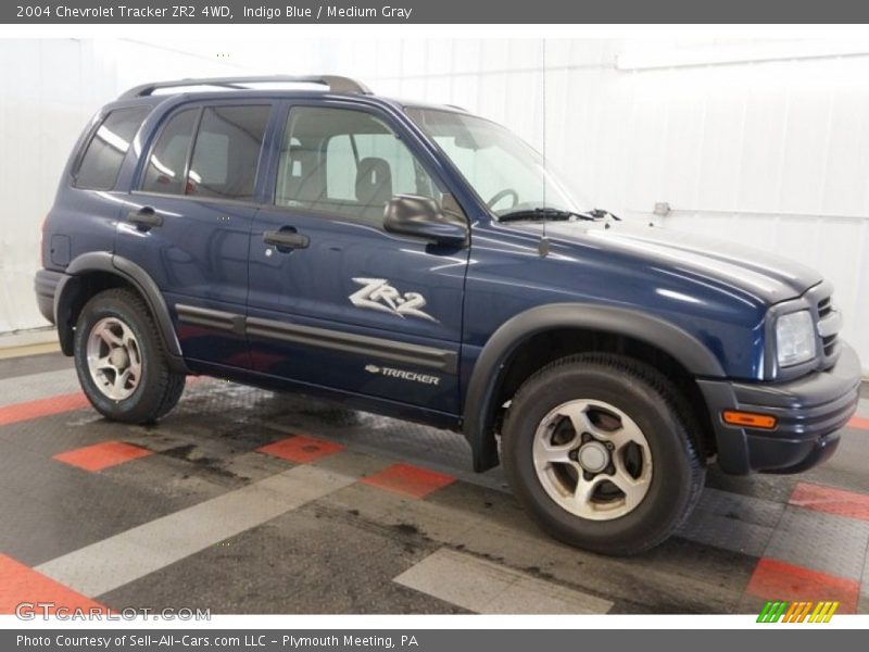 Indigo Blue / Medium Gray 2004 Chevrolet Tracker ZR2 4WD