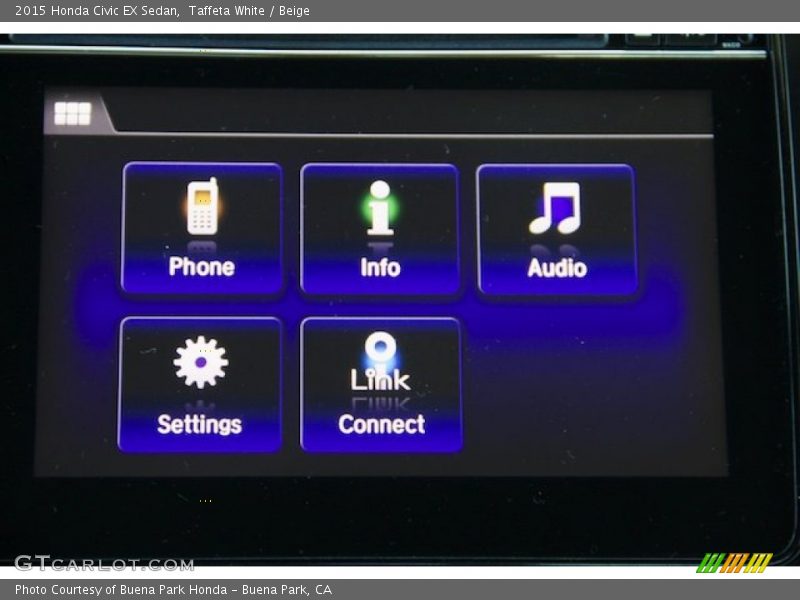 Taffeta White / Beige 2015 Honda Civic EX Sedan