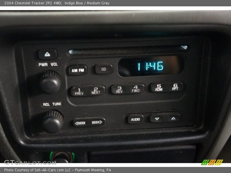 Indigo Blue / Medium Gray 2004 Chevrolet Tracker ZR2 4WD