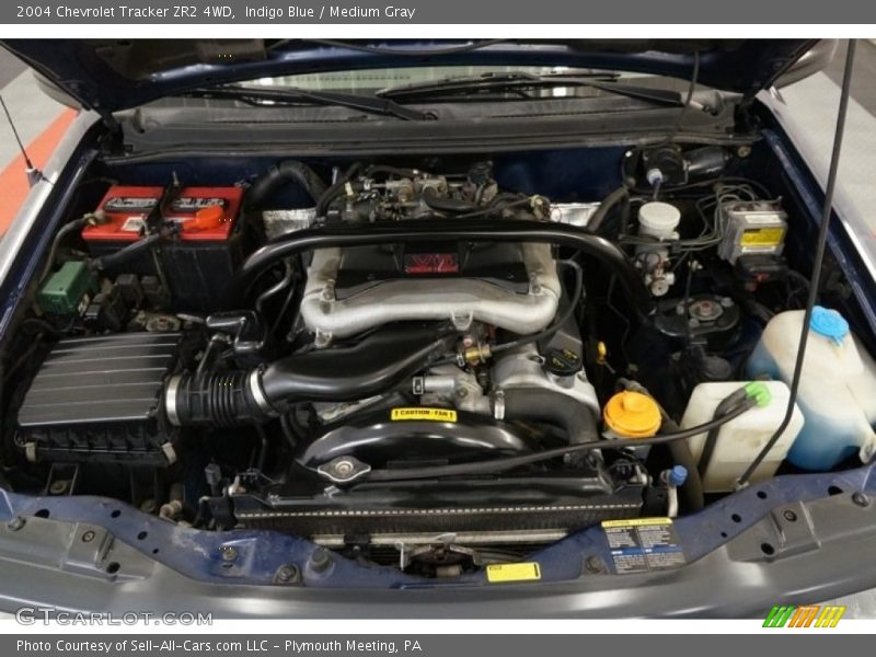 Indigo Blue / Medium Gray 2004 Chevrolet Tracker ZR2 4WD
