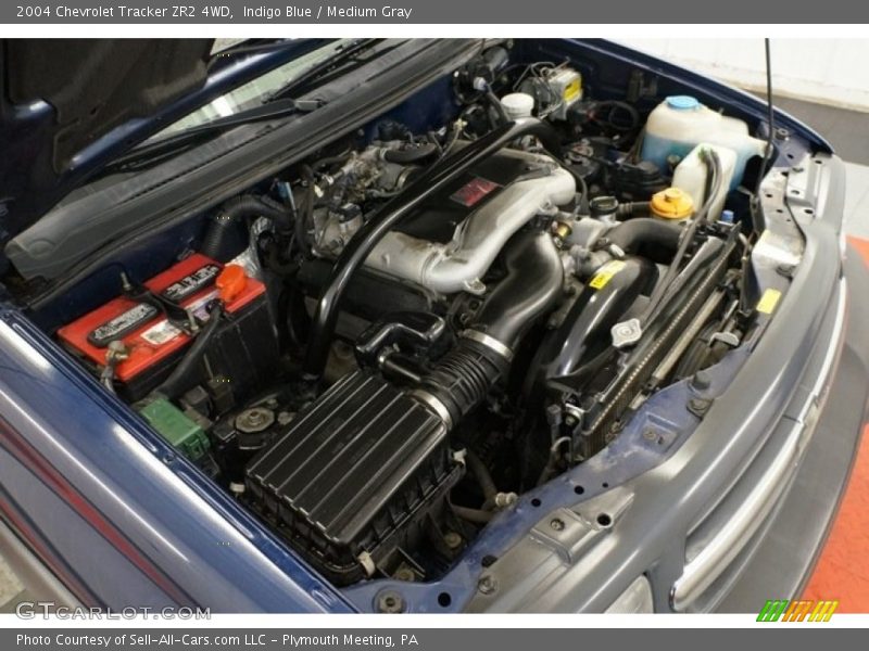 Indigo Blue / Medium Gray 2004 Chevrolet Tracker ZR2 4WD
