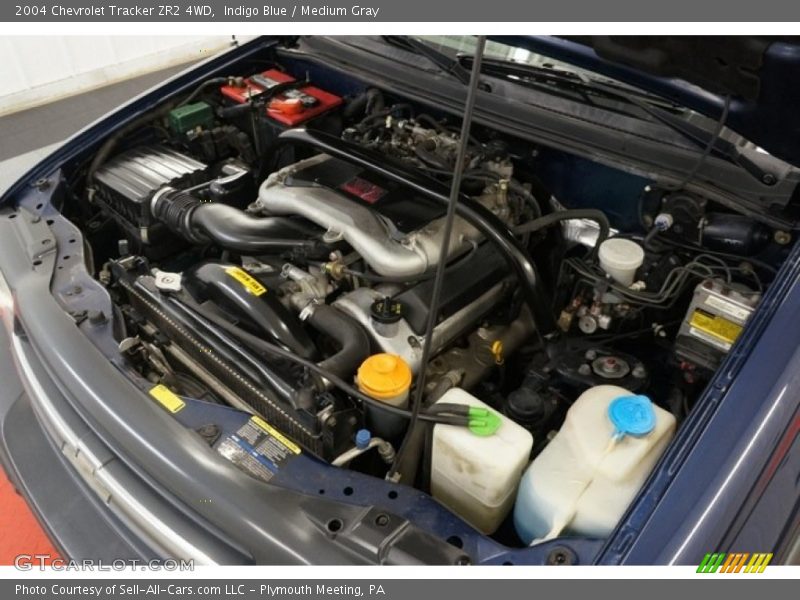 Indigo Blue / Medium Gray 2004 Chevrolet Tracker ZR2 4WD