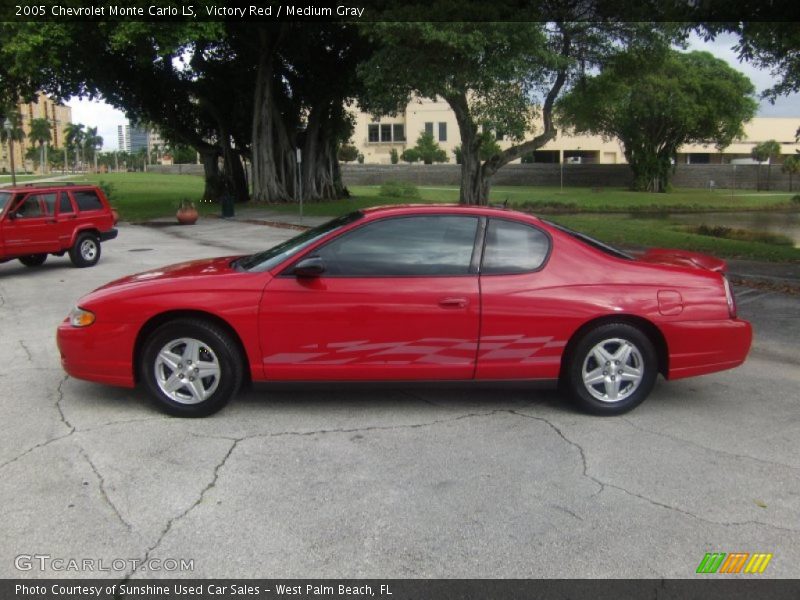 Victory Red / Medium Gray 2005 Chevrolet Monte Carlo LS