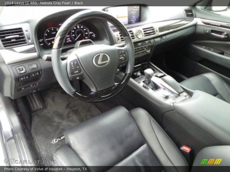 Nebula Gray Pearl / Black 2014 Lexus LS 460