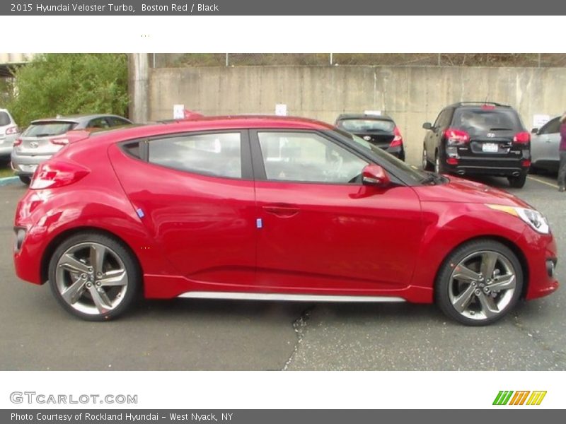 Boston Red / Black 2015 Hyundai Veloster Turbo