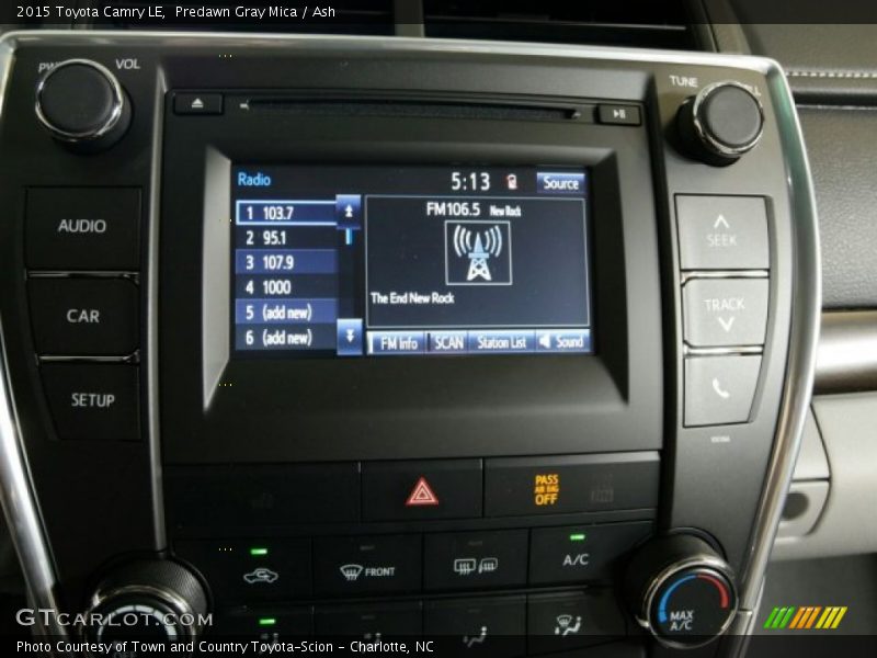 Predawn Gray Mica / Ash 2015 Toyota Camry LE