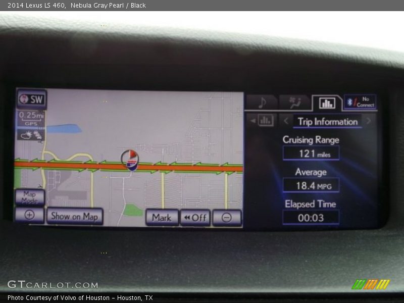 Nebula Gray Pearl / Black 2014 Lexus LS 460