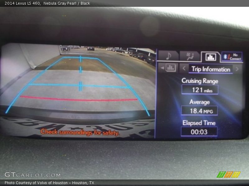 Nebula Gray Pearl / Black 2014 Lexus LS 460
