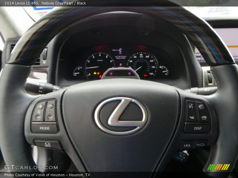 Nebula Gray Pearl / Black 2014 Lexus LS 460